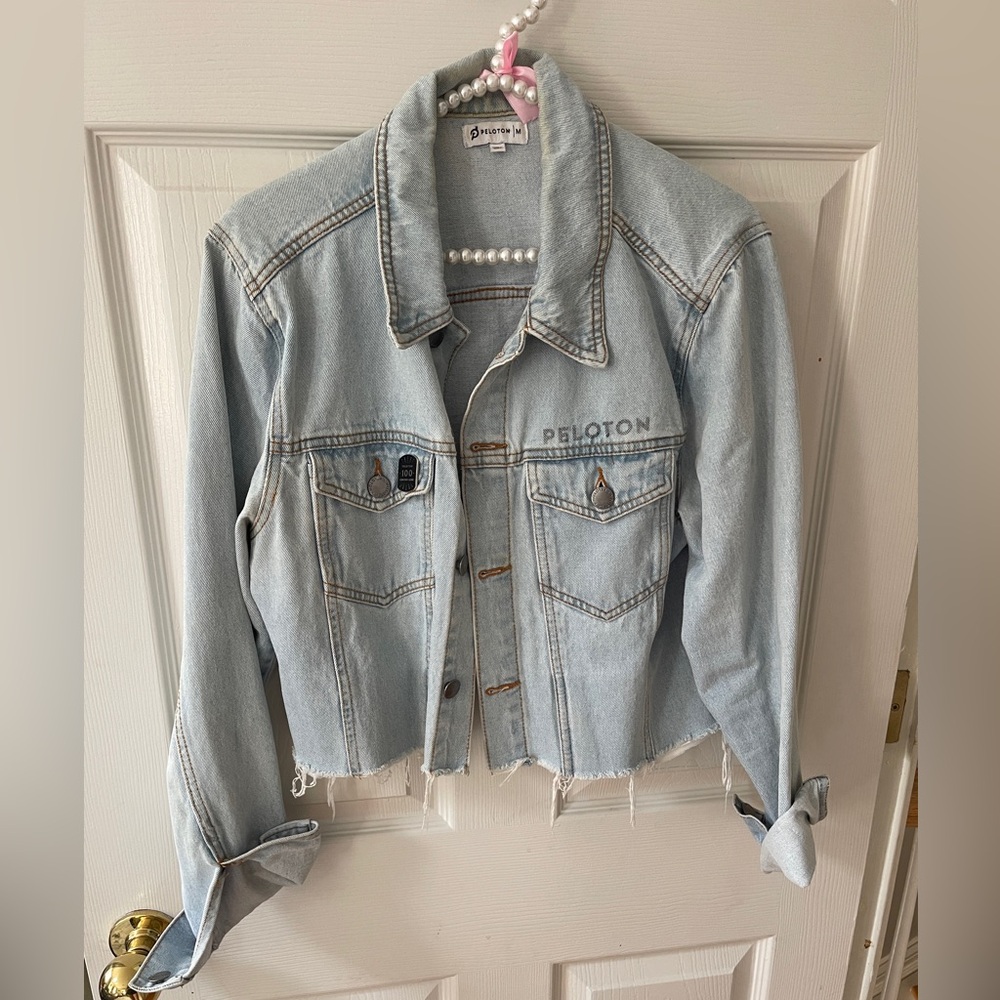 Peloton Cropped Jean Jacket